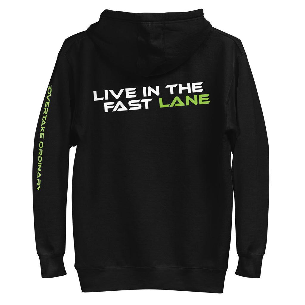 "LIVE IN THE FAST LANE" Performance Hoodie.