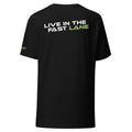 "LIVE IN THE FAST LANE" Performance T-Shirt.
