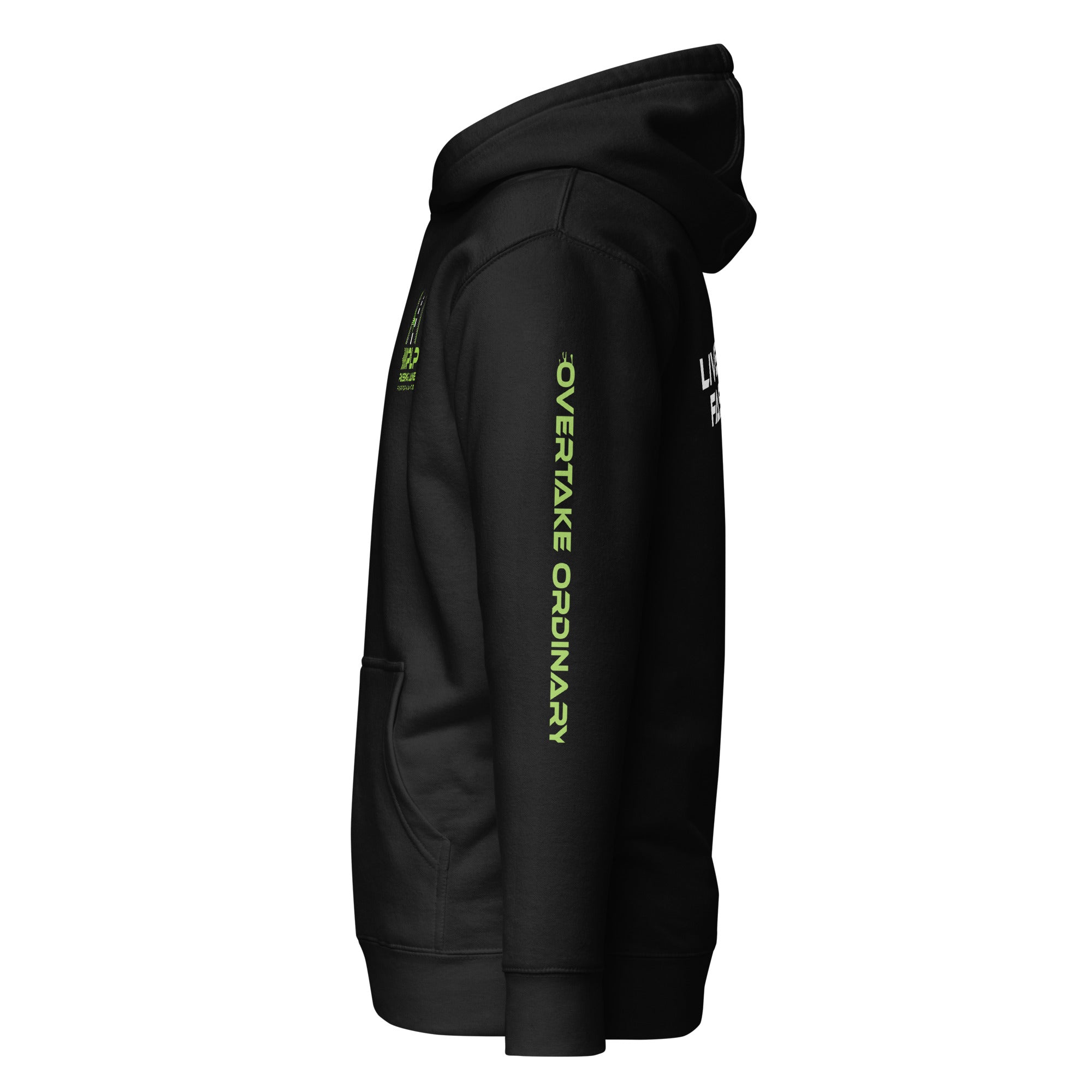 "LIVE IN THE FAST LANE" Performance Hoodie.